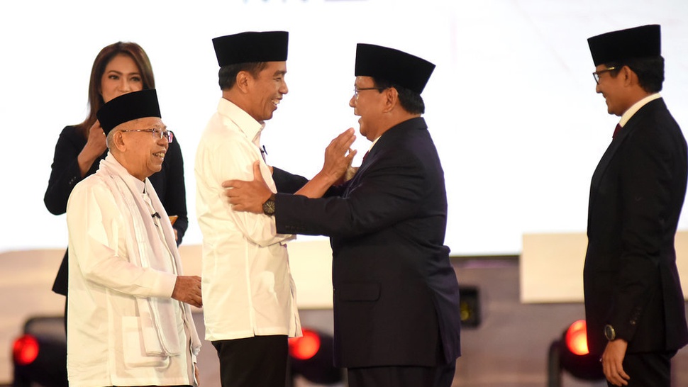 Survei SPIN: Elektabilitas Prabowo-Sandi Mulai Kejar Jokowi-Ma'ruf