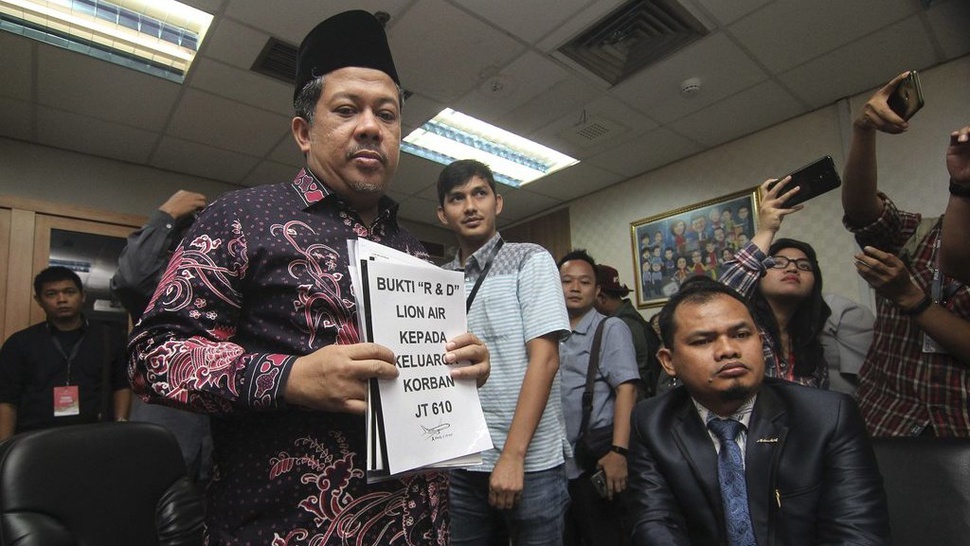Fahri: DPR Akan Rapat Gabungan Bahas Kompensasi Korban Lion Air