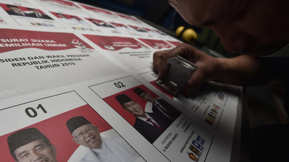Surat Suara Pemilu 2019 Mulai Dicetak di 3 Provinsi