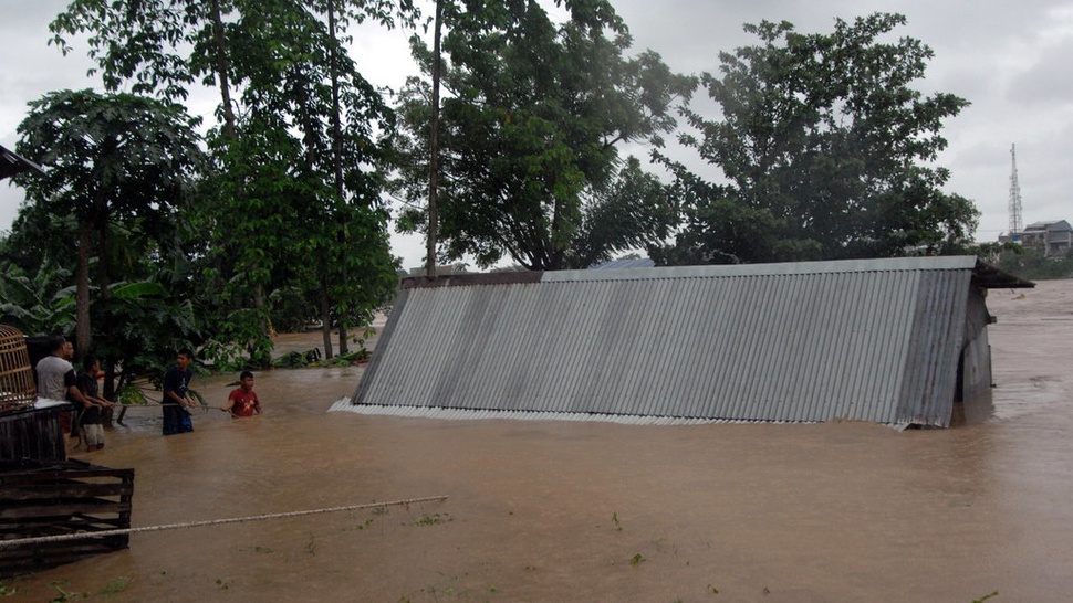 Pengungsi Korban Banjir Gowa Capai 2.121 Jiwa Per Rabu Pagi