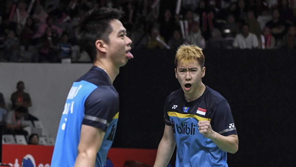 Hasil BAC 2019: Tumbangkan Han/Zhou, Marcus/Kevin ke Semifinal