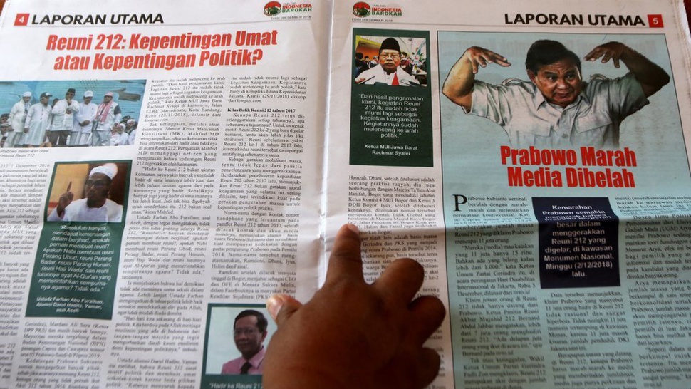Bawaslu Tak Temukan Unsur Kampanye dalam Tabloid Indonesia Barokah
