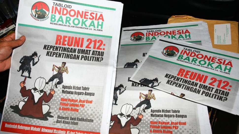BPN Prabowo-Sandi Laporkan Tabloid Indonesia Barokah ke Dewan Pers