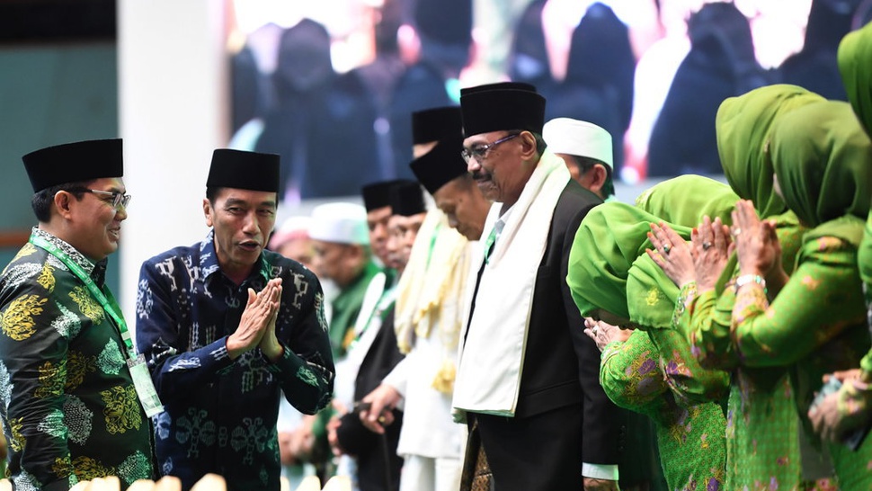 Jokowi Dorong RUU Pesantren Segera Selesai di Acara Harlah PBNU