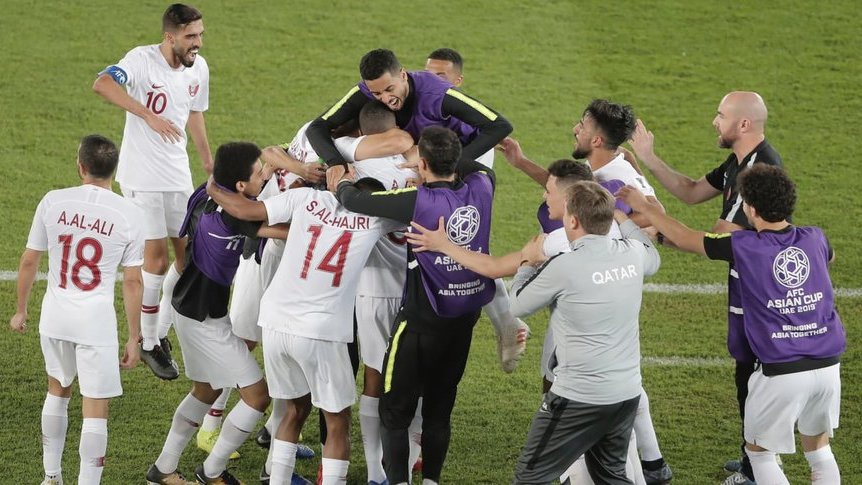Hasil Final Piala Asia 2019: Babak Pertama Qatar Pukul Jepang 2 Gol