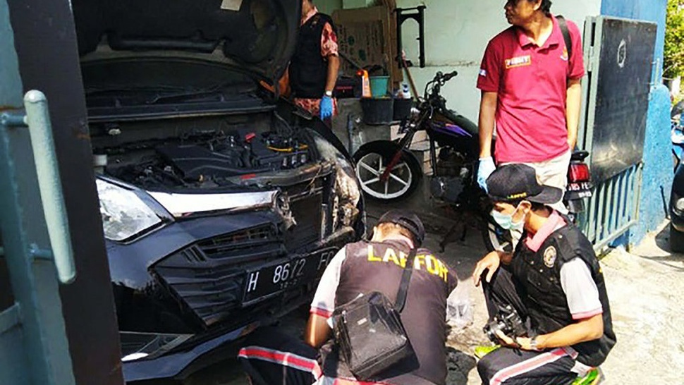 Satu Pelaku Pembakaran Kendaraan di Grobogan Terekam CCTV