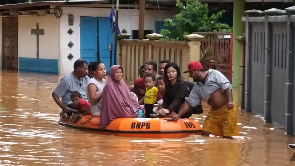 1.300 Kepala Keluarga Terdampak Banjir dan Longsor di Jayapura