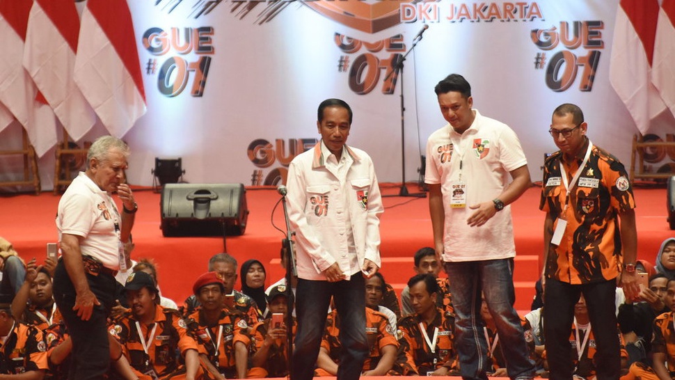 Yapto Minta Relawan Pemuda Pancasila Kampanye Jokowi ke Rumah-rumah