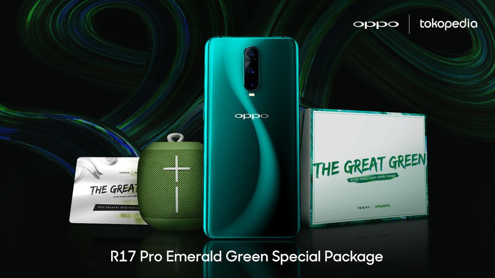 OPPO R17 Pro Emerald Green Dapat Dipesan di Tokopedia Mulai 7 Maret