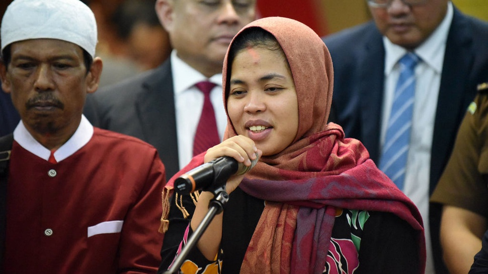 Ditanya Soal Bebas, Siti Aisyah: Tak Bisa Diungkapkan dengan Kata