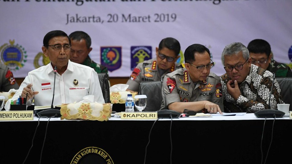 Polisi Siagakan Personel di Lokasi Pencoblosan Pemilu 2019