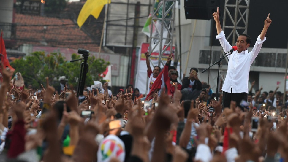 Kampanye di Indramayu, Jokowi Targetkan Minimal 65 Persen Suara