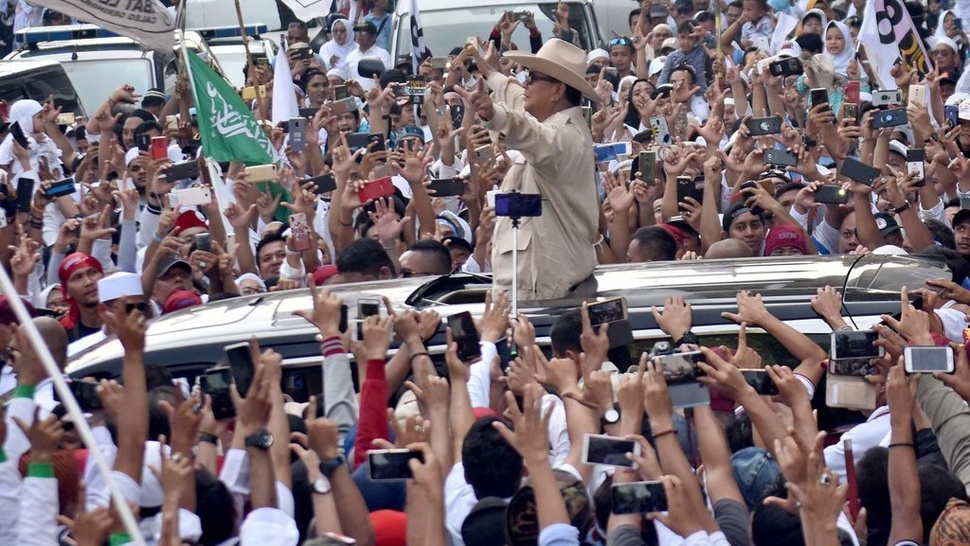 Prabowo Klaim Ada Satu Juta Orang Datang Saat Kampanye Akbar di GBK