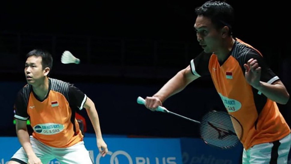 Hasil Drawing Singapore Open 2019: Marcus/ Kevin vs Berry/Hardianto