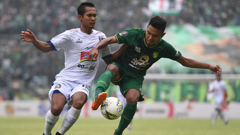 Statistik Arema vs Persebaya Jelang Derbi Jatim Liga 1 2019