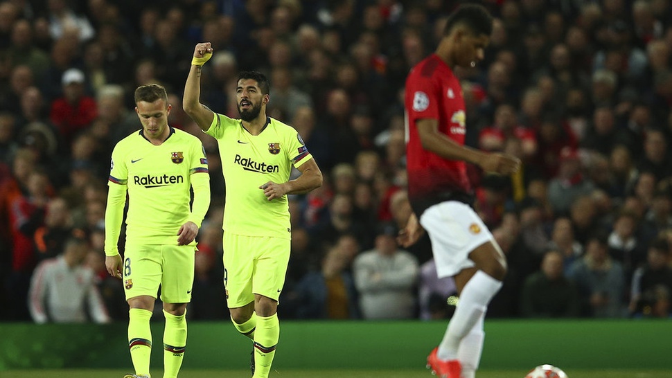 Hasil Man United vs Barcelona di Babak Pertama: Gol Bunuh Diri Shaw