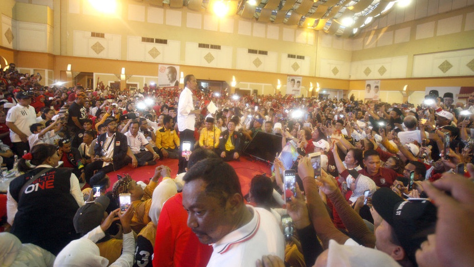 Kampanye di Depok, Jokowi Targetkan Raih Suara Lebih dari 55 Persen
