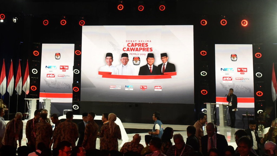 Live Debat ke-5 Pilpres 2019: Palagan Terakhir Jokowi vs Prabowo