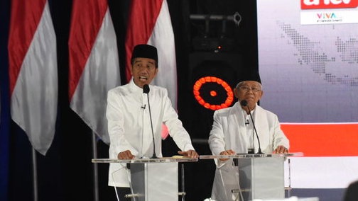 Jokowi-Maruf Menang Sementara di TPS IV Kebayoran Baru