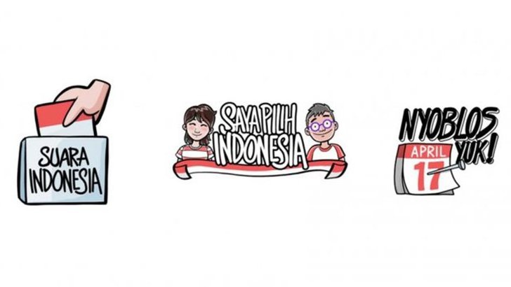Instagram Rilis Stiker Pemilu 2019 Karya Komikus Lokal
