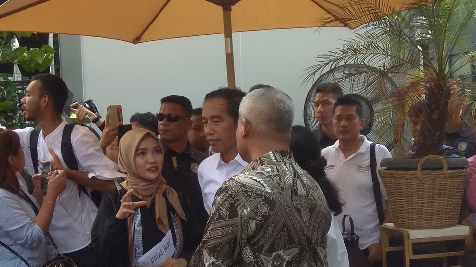 H-1 Pilpres, Jokowi Sebut Halal Park akan Dijadikan Halal District