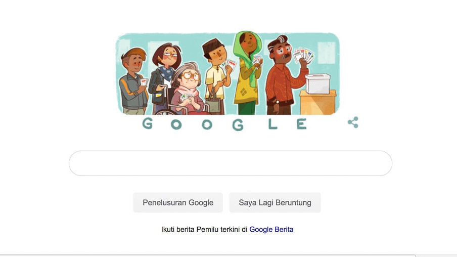 Google Doodle Hari Ini Bahas Serba-Serbi Pemilu & Panduan Mencoblos