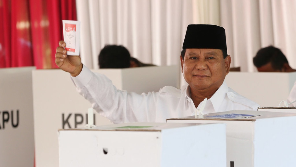 Hasil Pilpres 2019: Prabowo-Sandi Menang di TPS 041 Bojong Koneng