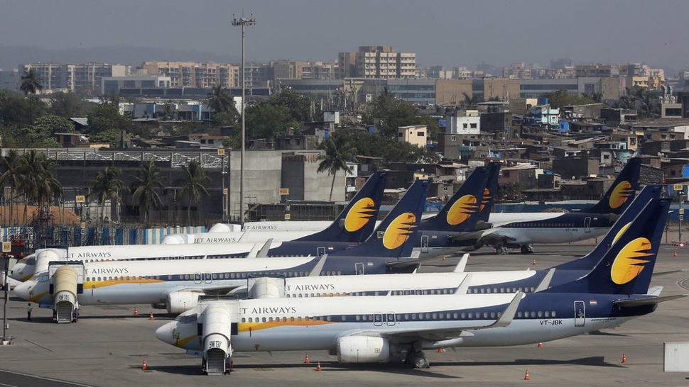 Jet Airways Resmi Hentikan Seluruh Penerbangan karena Utang