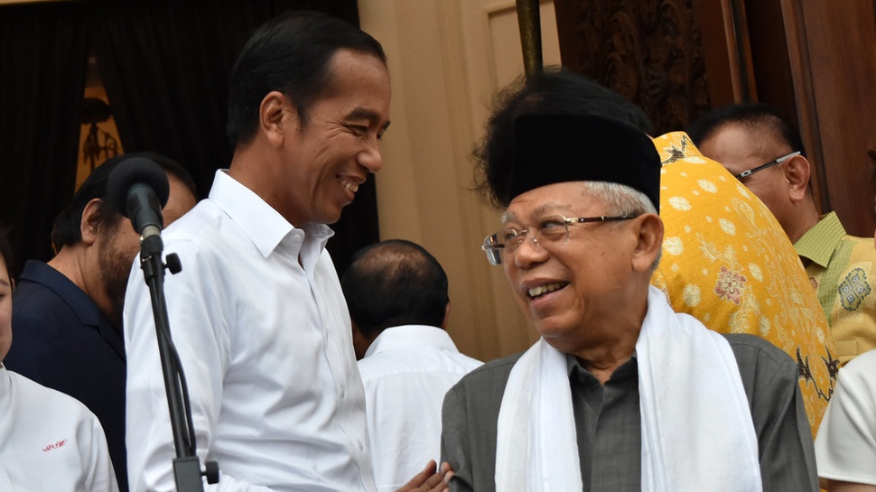 Soal Rencana Pertemuan Jilid II Jokowi-Prabowo, Ma'ruf: Tidak Tahu