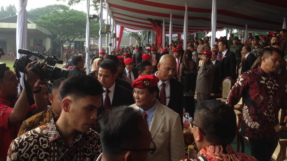 Hadiri HUT Kopassus ke-67, Prabowo Janji akan Tambah Anggaran TNI