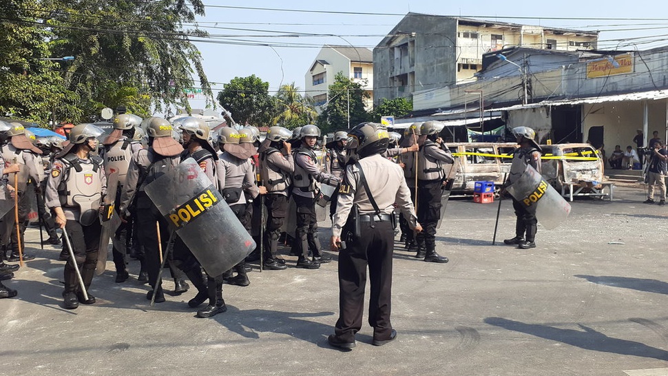 Polda Metro Jaya Kirim Dua Kompi Polisi Tambahan ke Petamburan