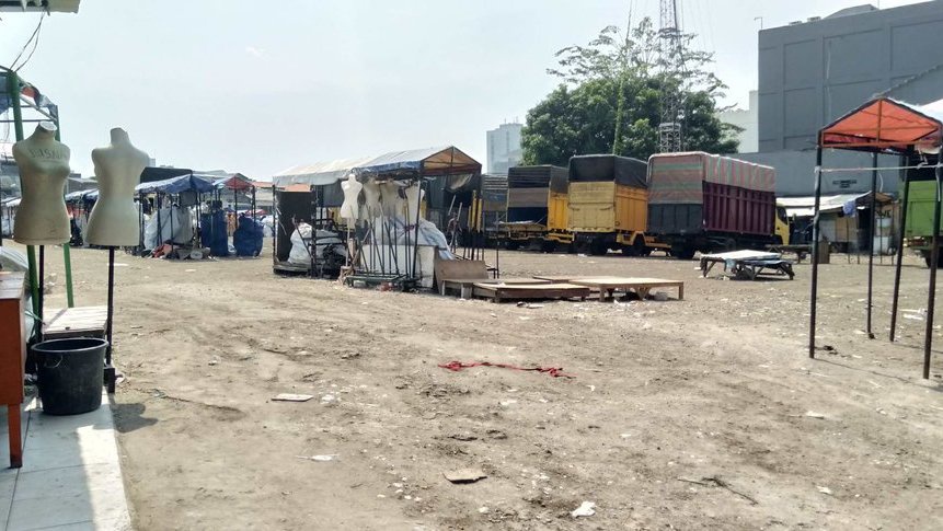 Dampak Aksi 22 Mei 2019: Pasar Tasik Tanah Abang Masih Tutup