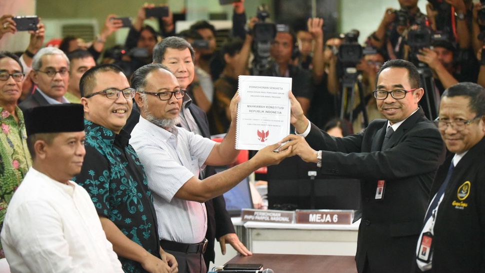 MK akan Daftarkan Sengketa Gugatan Pilpres Prabowo-Sandi Hari Ini