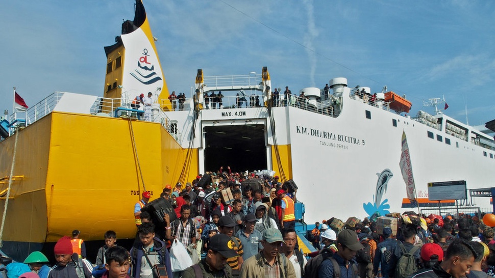 H+4 Lebaran, 509.644 Pemudik Kembali ke Pulau Jawa Dengan Kapal