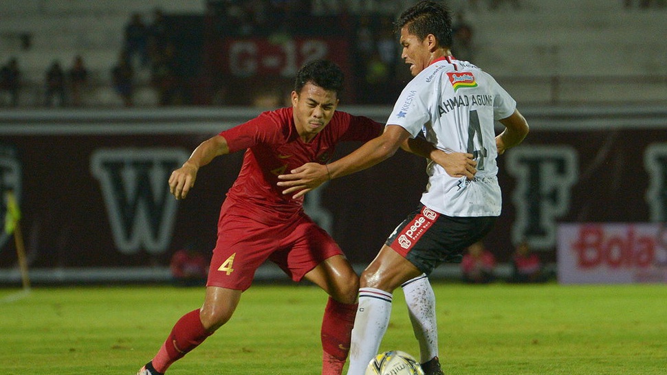 Hasil Timnas U-23 vs Bali United 2021 Babak Pertama Skor 1-0