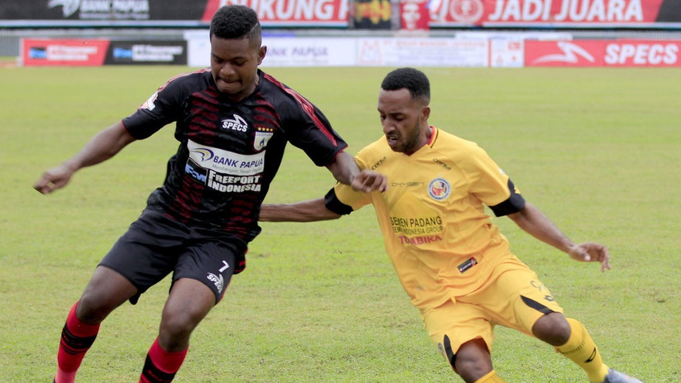 Hasil Persipura vs Perseru Badak Lampung FC Skor 1-1, Berbagi Poin