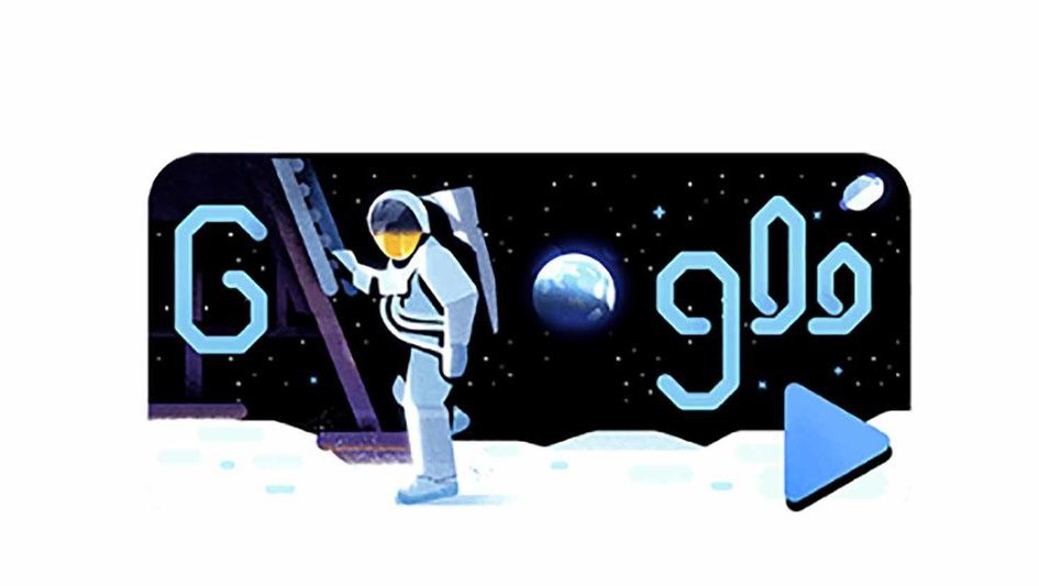 Google Doodle Hari Ini: 50 Tahun Pendaratan Apollo 11 di Bulan