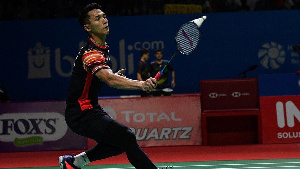 Hasil Perempat Final Indonesia Open 2019: Jonatan Christie Kandas