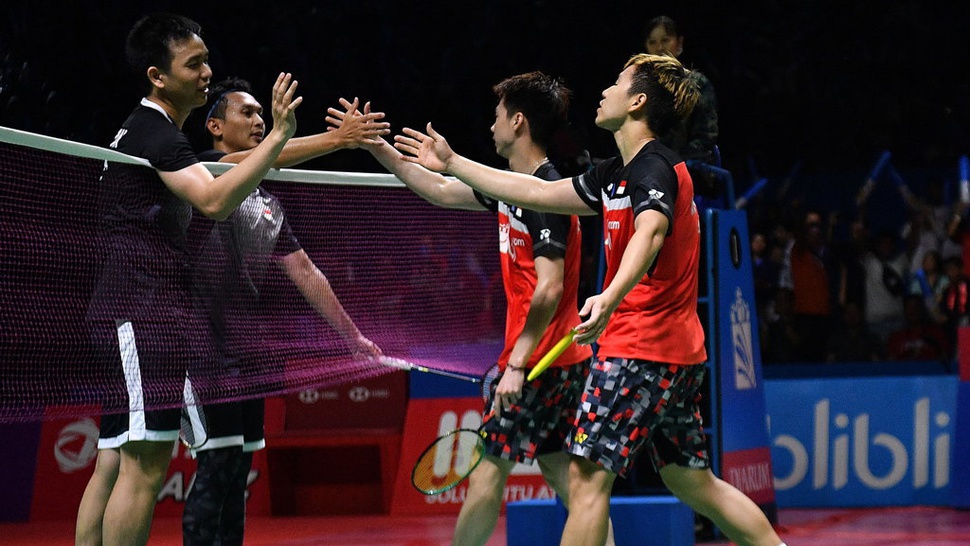 Marcus-Kevin vs Hendra-Ahsan: All Indonesian Final Japan Open 2019