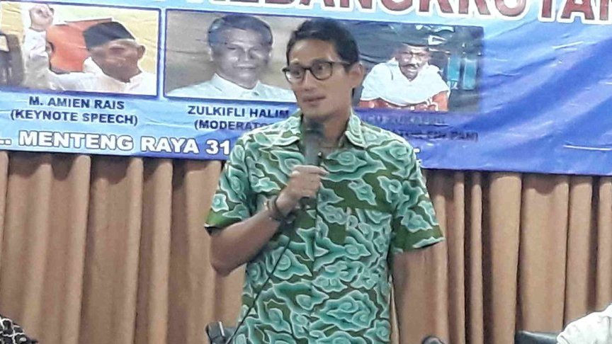 Sandiaga Usul Referendum Sebelum Ibu Kota Pindah Kalimantan Timur
