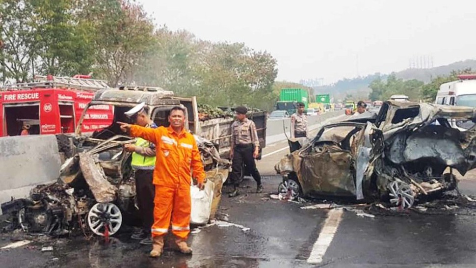 Penyebab Kecelakaan Beruntun di Tol Cipularang KM 91 Versi Polisi
