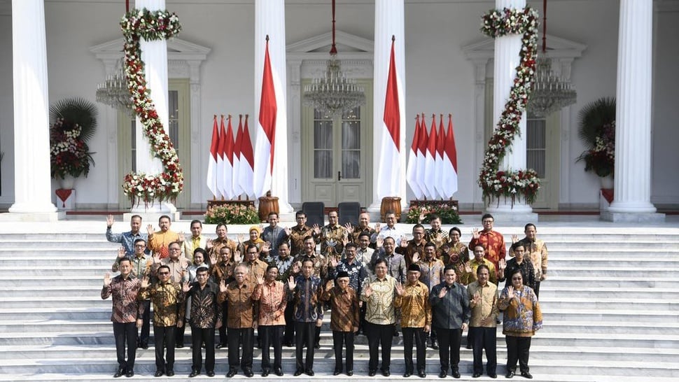 Presiden Perkenalkan Menteri Kabinet Indonesia Maju 
