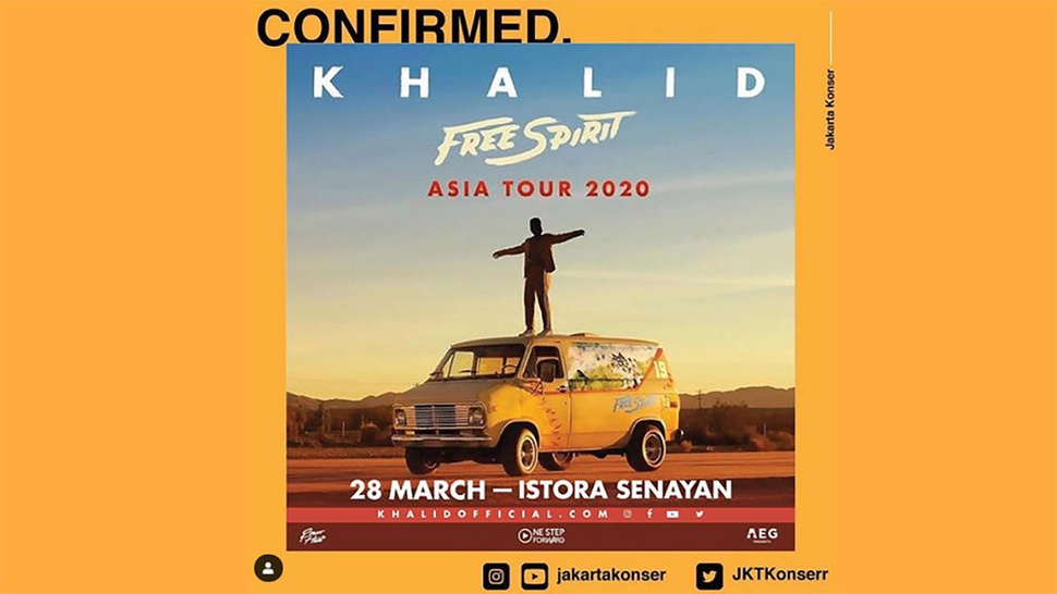 Karier Musik Khalid yang akan Konser di Jakarta 28 Maret 2020