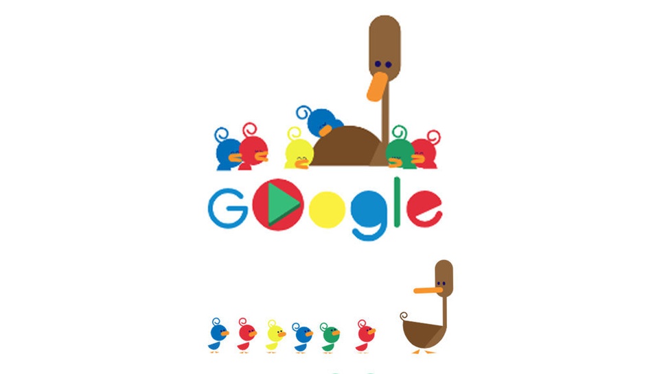 Google Doodle Rayakan Hari Ibu dengan Gambar Itik dan Induknya