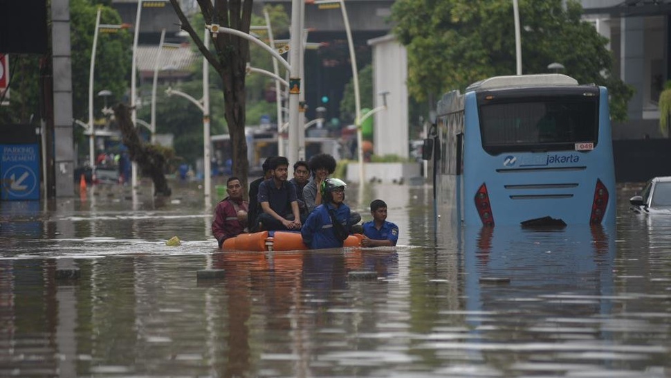 Banjir Jakarta di Tahun Baru 2020: Aturan Ganjil Genap Ditiadakan