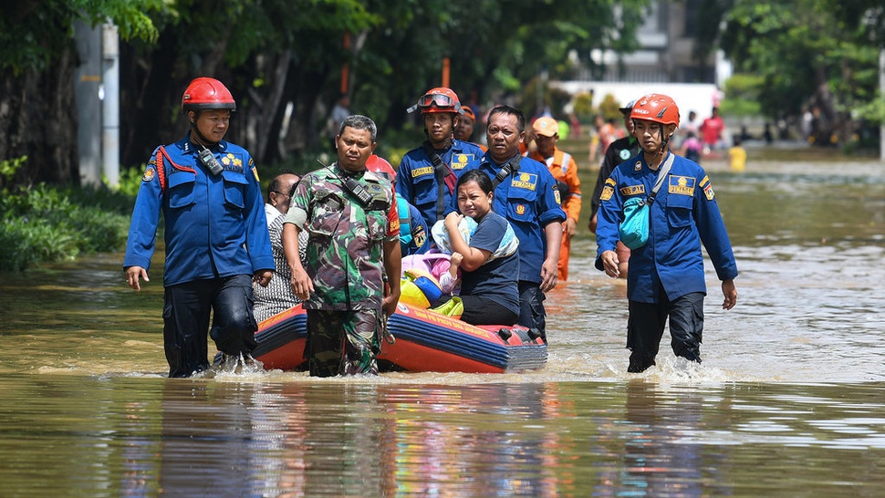 Daftar Lokasi dan Jumlah Titik Banjir di Jakarta, Bekasi, Tangerang