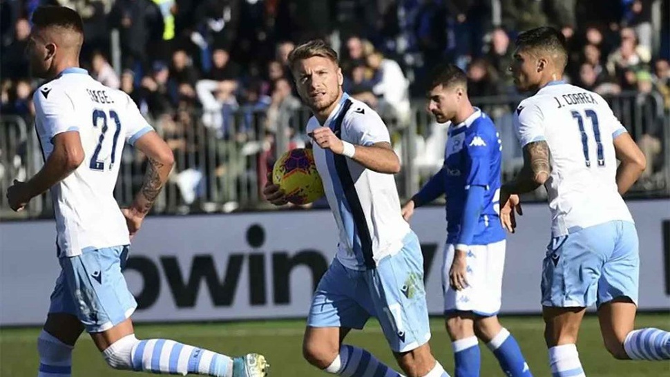 Live Streaming Lazio vs Sassuolo di beIN Serie A 2020 Malam Ini