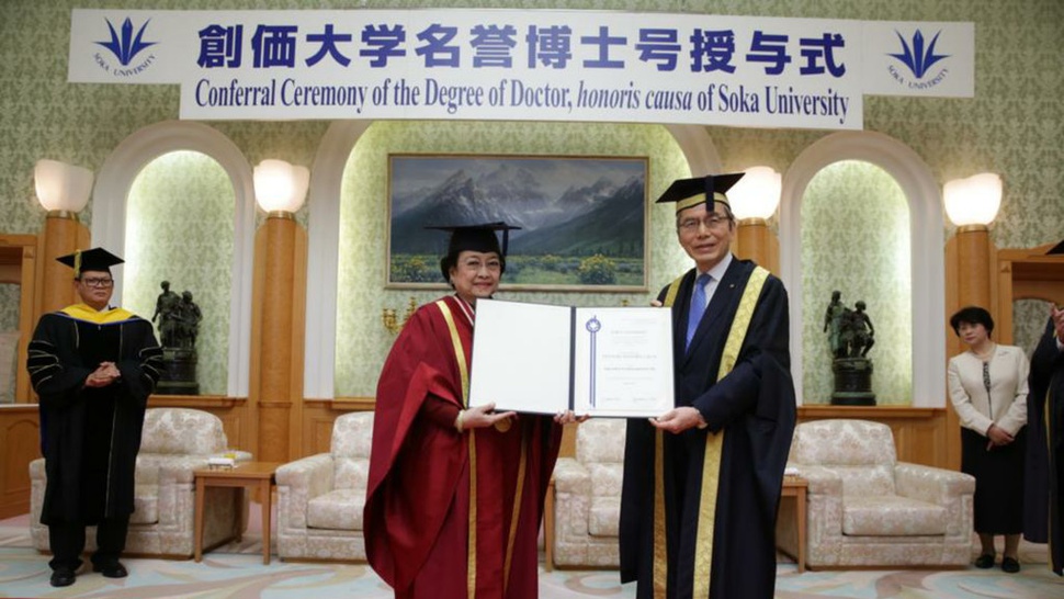 Megawati Raih Gelar Doktor Honoris Causa Universitas Soka Tokyo