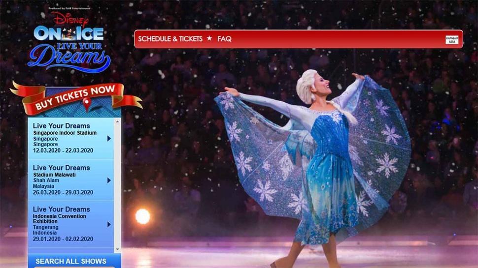 Jadwal Pertunjukkan Disney On Ice 2020 