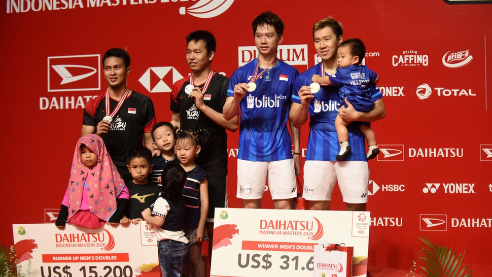 Bagan Badminton Indonesia Masters 2021 Ganda Putra: Daftar Unggulan